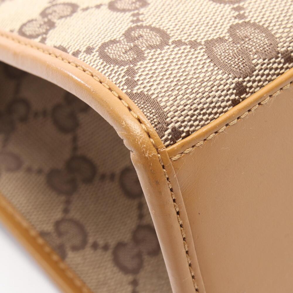 Gucci Jackie GG Canvas Shoulder Bag Leather Beige Brown - Picture 7 of 7